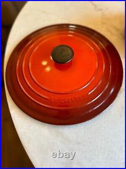 Le Creuset Enameled Cast Iron Round Dutch Oven #30 9 Quarts Cerise New