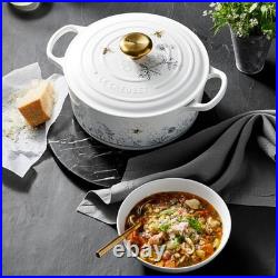 Le Creuset Enameled Cast Iron Round Oven, 4 1/2-Qt, Honeycomb Le Creuset Enameled Cast Iron Round Oven, 4 1/2-Qt, Honeycomb