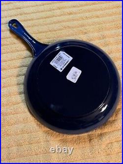 Le Creuset Enameled Cast Iron Shallow Fry Pan 9 3/4 Lapis READ B2