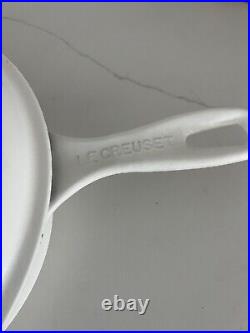 Le Creuset Enameled Cast Iron Signature Cassadou, 3.75 qt, White 10.9W x 6H