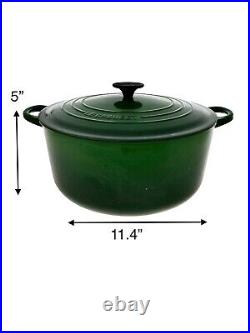 Le Creuset Enameled Cast Iron Signature Dutch Oven Green 28 Kitchen Dinning