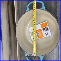 Le Creuset Enameled Cast Iron Signature Round Dutch Oven 5 1/2 qt. Caribbean OB