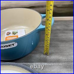 Le Creuset Enameled Cast Iron Signature Round Dutch Oven 5 1/2 qt. Caribbean OB