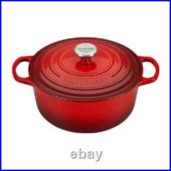 Le Creuset Enameled Cast Iron Signature Round Dutch Oven, 5.5 qt. Cerise