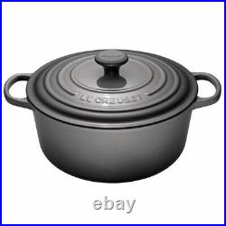 Le Creuset Enameled Cast Iron Signature Round Dutch Oven 7.25 qt, Oyster NIB