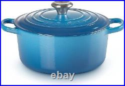 Le Creuset Enameled Cast Iron Signature Round Oven, 7.25 qt, TORN OR OPEN BOX