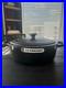 Le Creuset Enameled Cast Iron Signature Round Wide Dutch Oven, 6.75 qt, Licorice