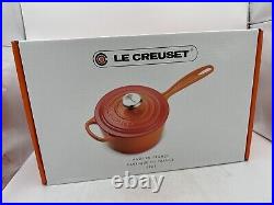 Le Creuset Enameled Cast Iron Signature Saucepan, 2.2 L 2.25 qt, Marseille