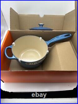 Le Creuset Enameled Cast Iron Signature Saucepan, 2.2 L 2.25 qt, Marseille