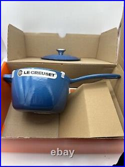 Le Creuset Enameled Cast Iron Signature Saucepan, 2.2 L 2.25 qt, Marseille