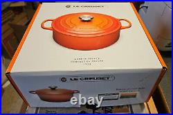 Le Creuset Enameled Cast Iron Signature round Dutch Oven, 5.5 Qt, Cerise