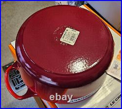 Le Creuset Enameled Cast Iron Signature round Dutch Oven, 5.5 Qt, Cerise