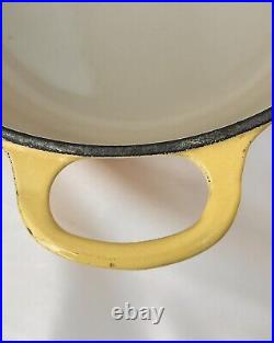 Le Creuset France #18 2 Qt ClassicEnameled Cast Iron Dutch Oven in Soleil Yellow