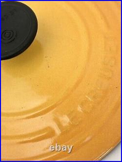 Le Creuset France #18 2 Qt ClassicEnameled Cast Iron Dutch Oven in Soleil Yellow