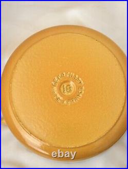 Le Creuset France #18 2 Qt ClassicEnameled Cast Iron Dutch Oven in Soleil Yellow