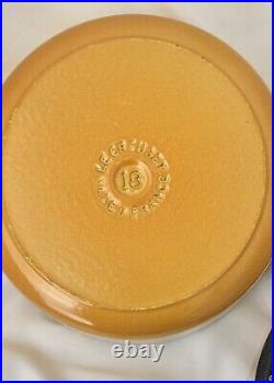 Le Creuset France #18 2 Qt ClassicEnameled Cast Iron Dutch Oven in Soleil Yellow