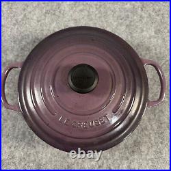 Le Creuset France 5.5qt Purple Dutch Oven Cast Iron Enameled Pot #26