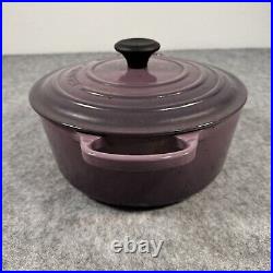 Le Creuset France 5.5qt Purple Dutch Oven Cast Iron Enameled Pot #26