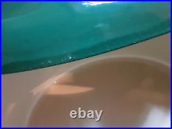 Le Creuset Green Duck Shaped Cast Enamel Dutch Oven Very Rare in this color