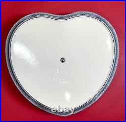 Le Creuset Heritage White Cast Iron Heart Gold Heart Knob 2L Deep Coeur Cocotte