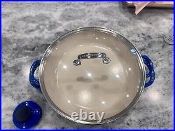 Le Creuset Multifunction 3.5qt Braiser & Grill Pan Lid. Bonus Glass Lid & Brush