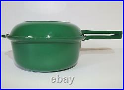 Le Creuset Multifunction Skillet Saucepan #22 EMERALD GREEN EUC 2.25Qt Combo Set