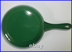 Le Creuset Multifunction Skillet Saucepan #22 EMERALD GREEN EUC 2.25Qt Combo Set