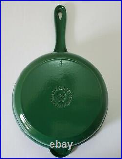 Le Creuset Multifunction Skillet Saucepan #22 EMERALD GREEN EUC 2.25Qt Combo Set