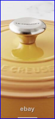 Le Creuset NEW 5.5Qt Round Dutch Oven Enameled Cast Iron NectarYellow