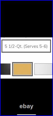 Le Creuset NEW 5.5Qt Round Dutch Oven Enameled Cast Iron NectarYellow