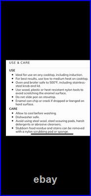 Le Creuset NEW 5.5Qt Round Dutch Oven Enameled Cast Iron NectarYellow