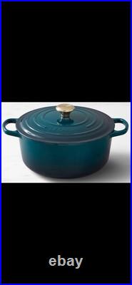 Le Creuset NEW 7.25Qt Round Dutch Oven Enameled Cast Iron -Agave