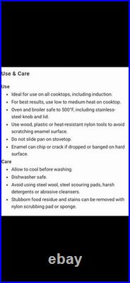 Le Creuset NEW 7.25Qt Round Dutch Oven Enameled Cast Iron -ForetExclusive