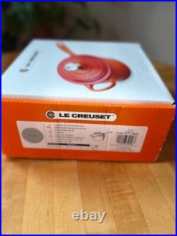 Le Creuset NEW IN BOX Signature Iron Handle Saucepan 1 3/4-Qt. Gray/Sea Salt