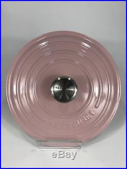 Le Creuset New 3.5 Quart Qt Round Casserole Dutch Oven Hibiscus Pink Cast Iron