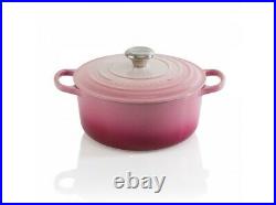 Le Creuset Ombre Pink Signature Round Dutch Iron Cast Oven Casserole 2 Qt