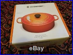Le Creuset Oval Cerise Cherry Red Dutch Oven #25 3.5 qt NWT Ships free