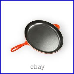 Le Creuset Pan Cast Iron Oval 15.75 Large Skillet #40 Cerise