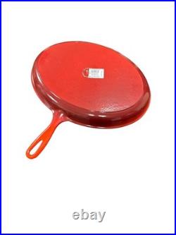 Le Creuset Pan Cast Iron Oval 15.75 Large Skillet #40 Cerise