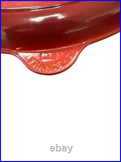 Le Creuset Pan Cast Iron Oval 15.75 Large Skillet #40 Cerise