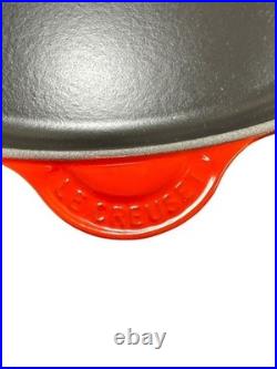 Le Creuset Pan Cast Iron Oval 15.75 Large Skillet #40 Cerise