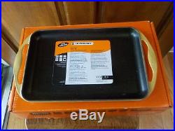 Le Creuset QUINCE Yellow Enameled Cast Iron Griddle Rectangular Skinny In Box