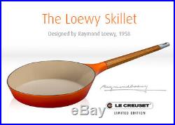 Le Creuset-Raymond Loewy-Cast Iron Skillet-Limited Edition-Retails $599