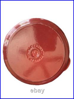 Le Creuset Red Enamel Cast Iron Dutch Oven #18 Red 2QT