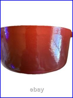 Le Creuset Red Enamel Cast Iron Dutch Oven #18 Red 2QT