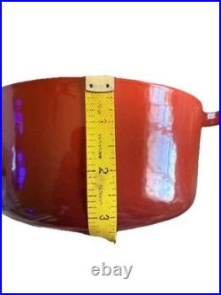 Le Creuset Red Enamel Cast Iron Dutch Oven #18 Red 2QT