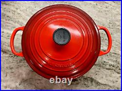 Le Creuset Red Signature Cast Iron Dutch Oven #26, 5.5 Qt. VUC
