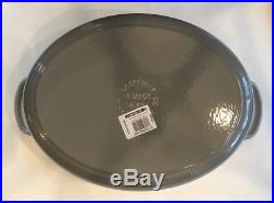 Le Creuset SIGNATURE CAST IRON MATTE OVAL DUTCH OVEN 9 1/2 QtFrench GreyNWOB