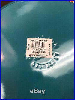 Le Creuset Signature 3½ QT Cast-Iron Braiser Caribbean Blue 30cm 3.5 Quart