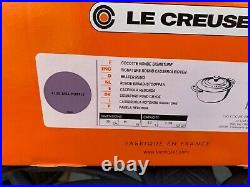 Le Creuset Signature Blue Bell Purple Provence Cast Iron Dutch Oven 7.25 Qt New